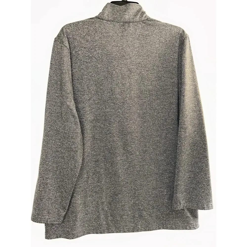 Gerry Athletic Quarter Zip Preppy Lightweight Pullover Gray Jacket Men’s Large